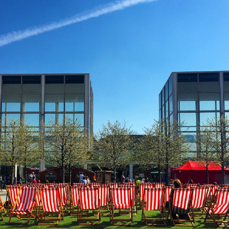 Queens Court centre:mk - the perfect picnic spot
